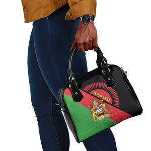 Personalized Afro Malawi Shoulder Handbag Coat Of Arms - Southeastern Africa Pattern