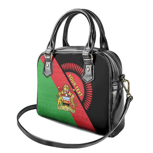 Personalized Afro Malawi Shoulder Handbag Coat Of Arms - Southeastern Africa Pattern