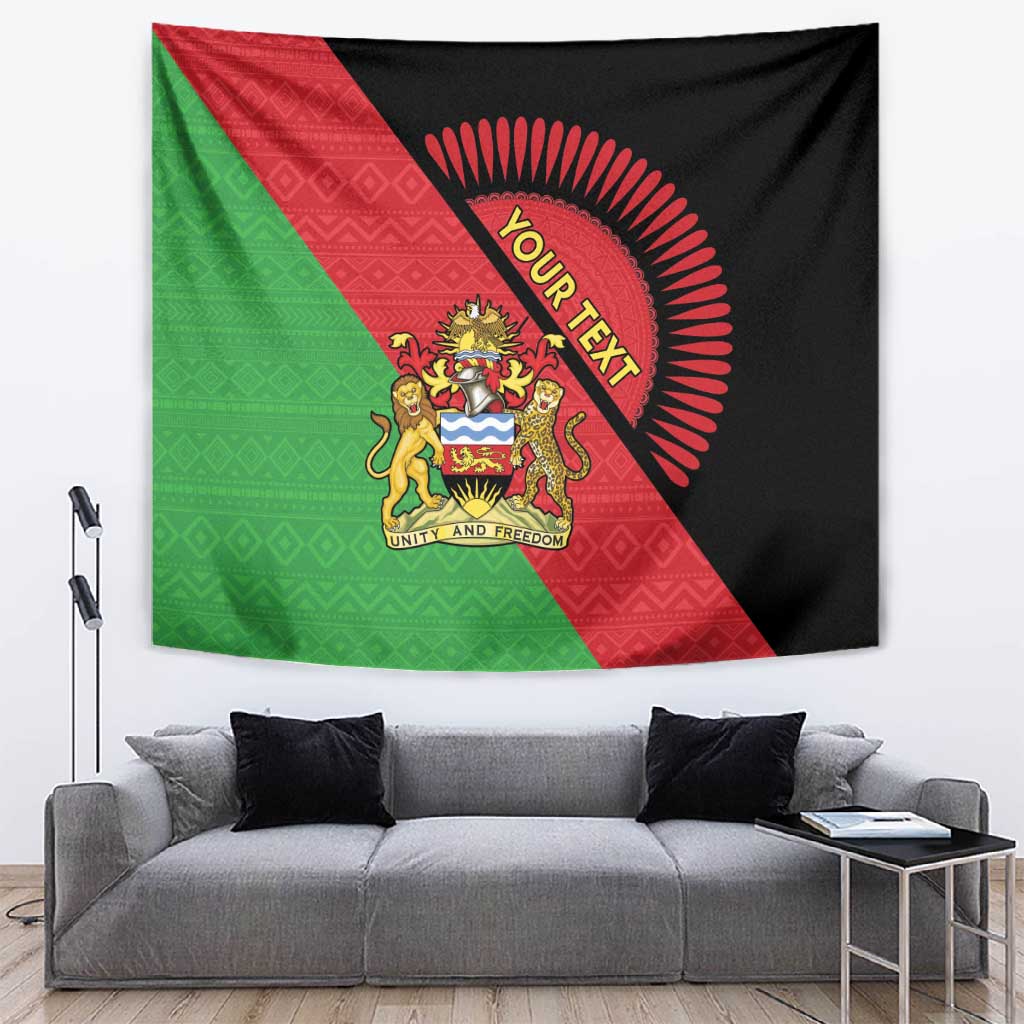 Personalized Afro Malawi Tapestry Coat Of Arms - Southeastern Africa Pattern