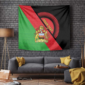 Personalized Afro Malawi Tapestry Coat Of Arms - Southeastern Africa Pattern