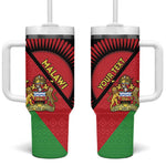 Personalized Afro Malawi Tumbler With Handle Coat Of Arms - Southeastern Africa Pattern