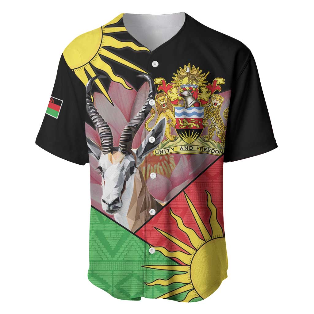 Personalized Africa Malawi Baseball Jersey Thomsons Gazelle With Lotus