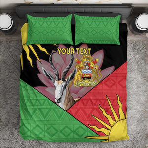 Personalized Africa Malawi Bedding Set Thomsons Gazelle With Lotus