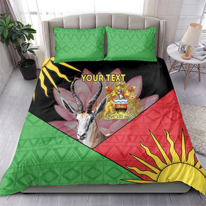 Personalized Africa Malawi Bedding Set Thomsons Gazelle With Lotus