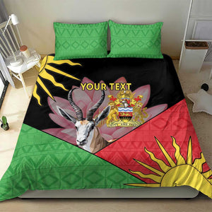 Personalized Africa Malawi Bedding Set Thomsons Gazelle With Lotus