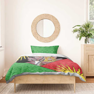 Personalized Africa Malawi Bedding Set Thomsons Gazelle With Lotus