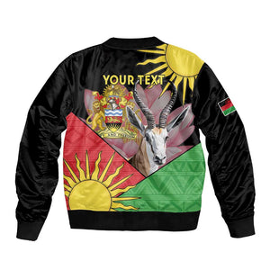 Personalized Africa Malawi Bomber Jacket Thomsons Gazelle With Lotus