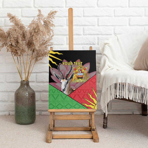 Personalized Africa Malawi Canvas Wall Art Thomsons Gazelle With Lotus