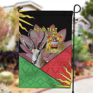 Personalized Africa Malawi Garden Flag Thomsons Gazelle With Lotus