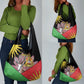 Personalized Africa Malawi Grocery Bag Thomsons Gazelle With Lotus