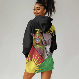 Personalized Africa Malawi Hoodie Dress Thomsons Gazelle With Lotus