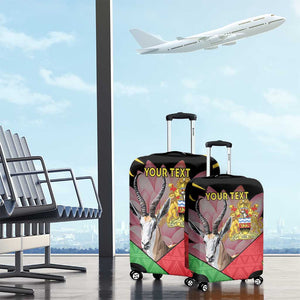 Personalized Africa Malawi Luggage Cover Thomsons Gazelle With Lotus