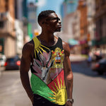 Personalized Africa Malawi Men Tank Top Thomsons Gazelle With Lotus