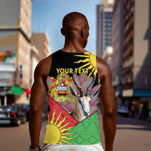 Personalized Africa Malawi Men Tank Top Thomsons Gazelle With Lotus