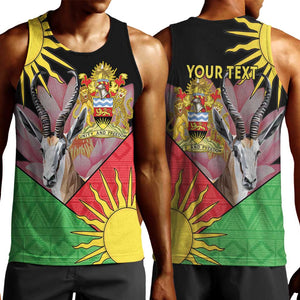 Personalized Africa Malawi Men Tank Top Thomsons Gazelle With Lotus