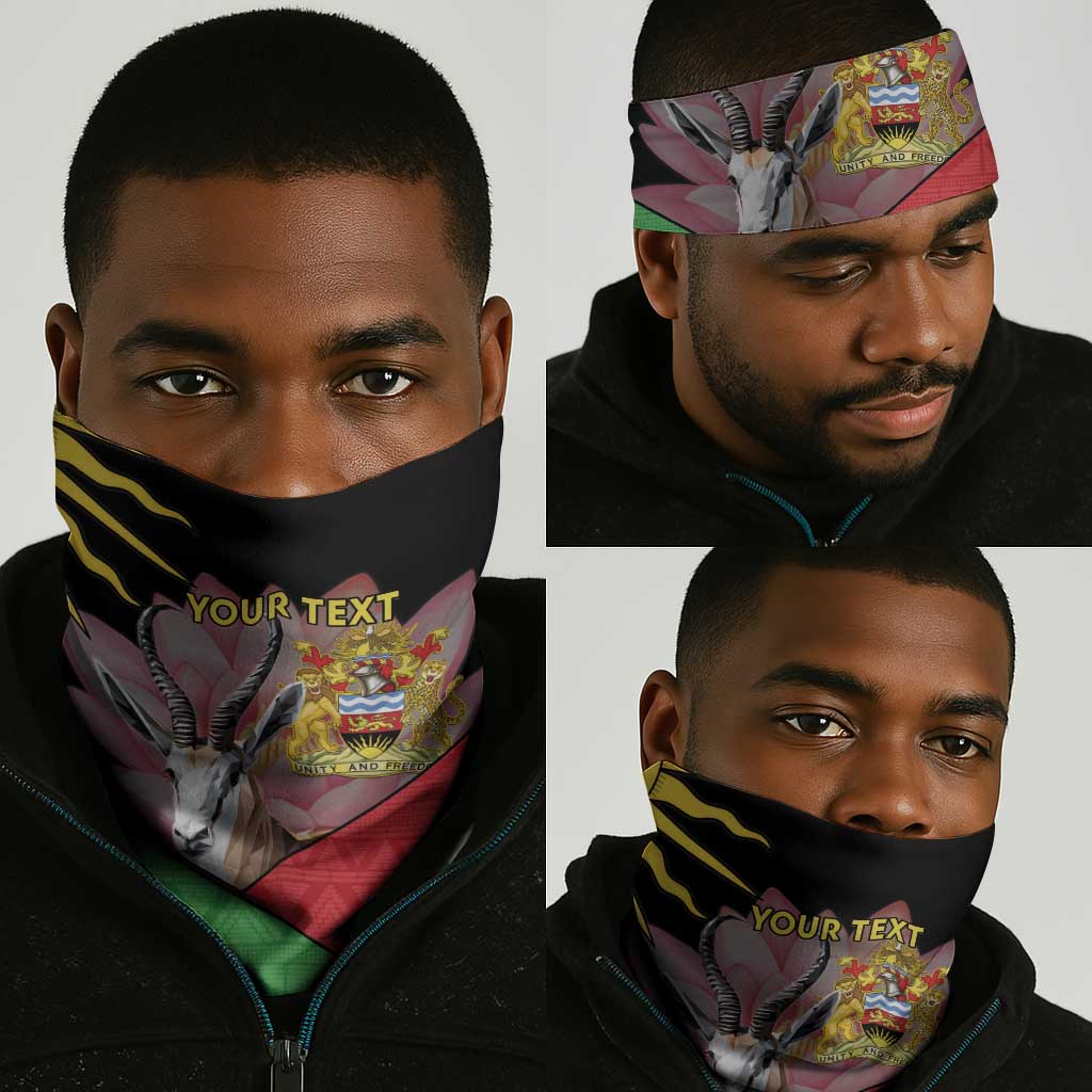 Personalized Africa Malawi Neck Gaiter Thomsons Gazelle Lotus LT15