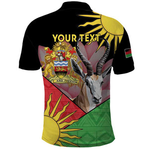 Personalized Africa Malawi Polo Shirt Thomsons Gazelle With Lotus