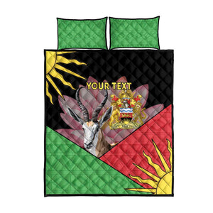 Personalized Africa Malawi Quilt Bed Set Thomsons Gazelle With Lotus