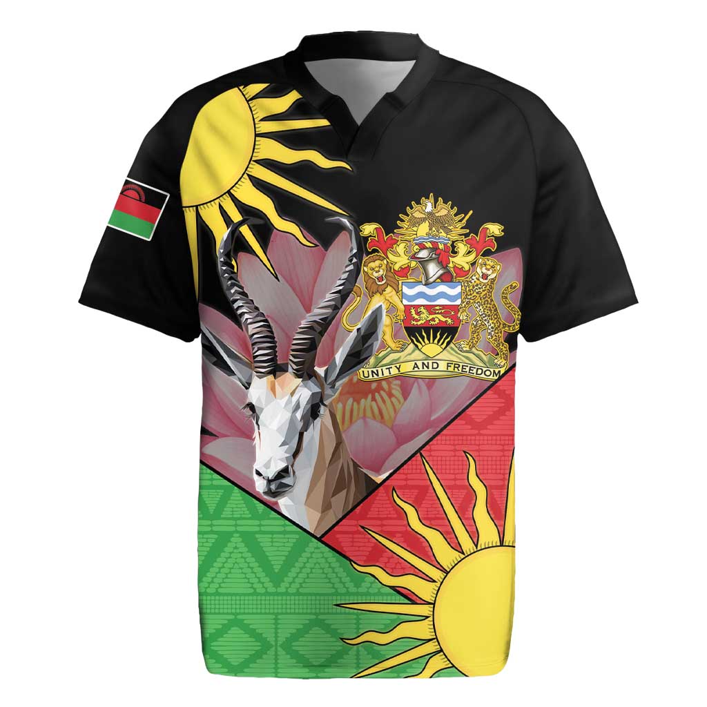 Personalized Africa Malawi Rugby Jersey Thomsons Gazelle With Lotus