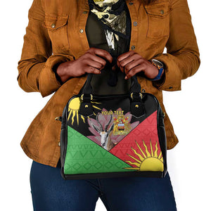 Personalized Africa Malawi Shoulder Handbag Thomsons Gazelle With Lotus