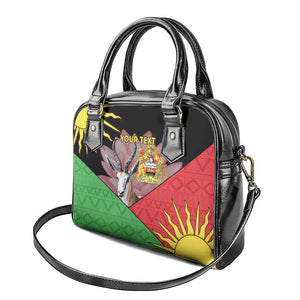 Personalized Africa Malawi Shoulder Handbag Thomsons Gazelle With Lotus