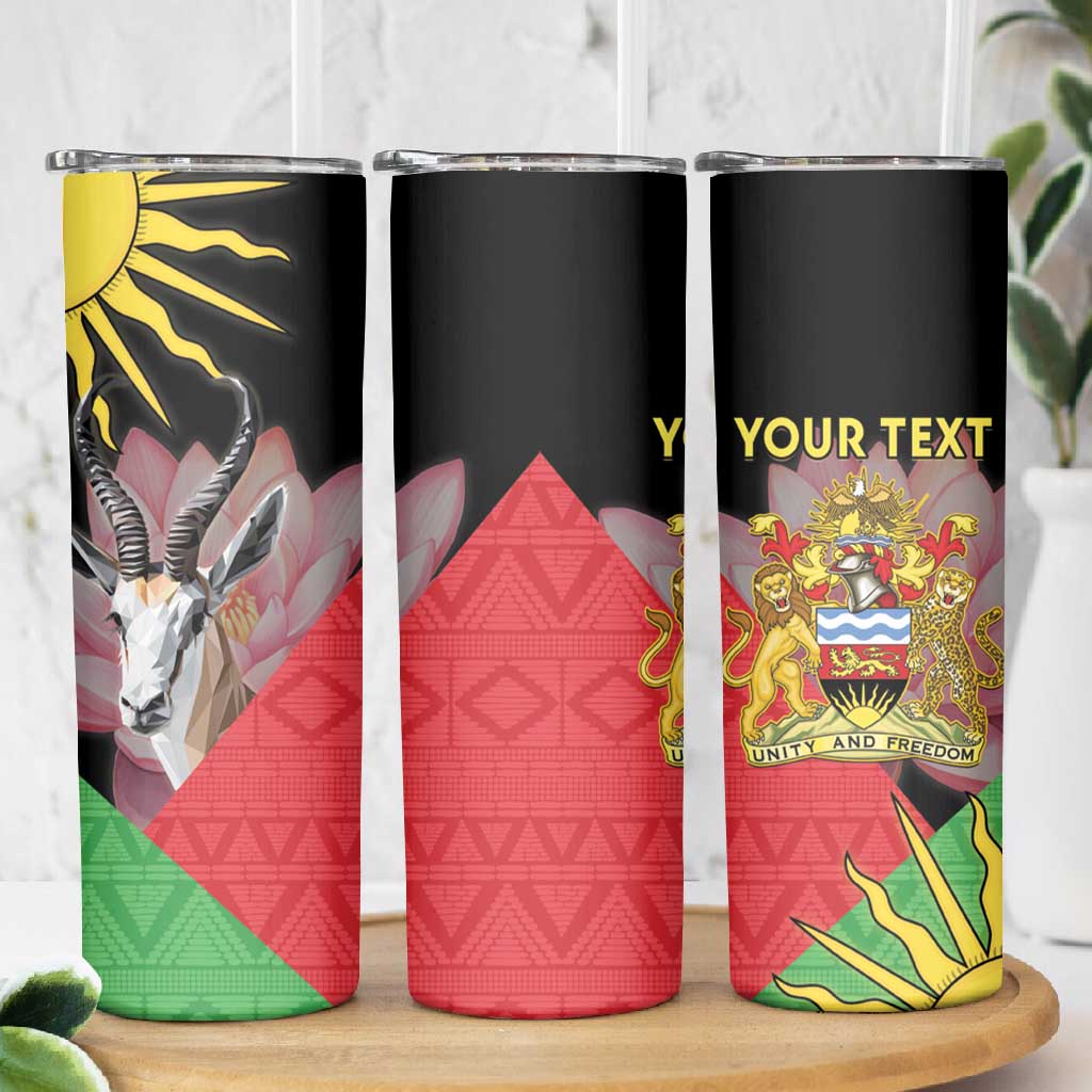 Personalized Africa Malawi Skinny Tumbler Thomsons Gazelle With Lotus