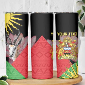 Personalized Africa Malawi Skinny Tumbler Thomsons Gazelle With Lotus