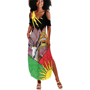 Personalized Africa Malawi Summer Maxi Dress Thomsons Gazelle With Lotus