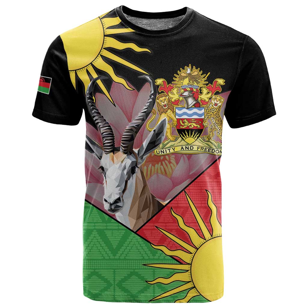 Personalized Africa Malawi T shirt Thomsons Gazelle With Lotus