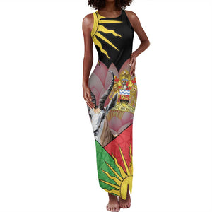 Personalized Africa Malawi Tank Maxi Dress Thomsons Gazelle With Lotus