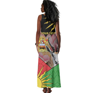 Personalized Africa Malawi Tank Maxi Dress Thomsons Gazelle With Lotus