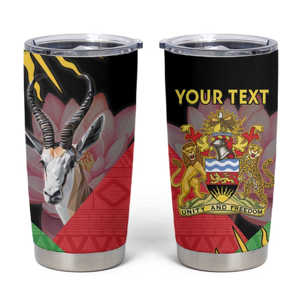 Personalized Africa Malawi Tumbler Cup Thomsons Gazelle With Lotus