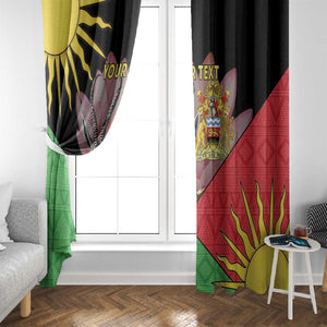 Personalized Africa Malawi Window Curtain Thomsons Gazelle With Lotus