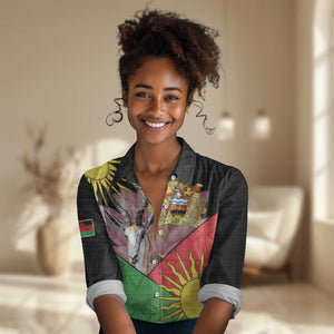 Personalized Africa Malawi Women Casual Shirt Thomsons Gazelle With Lotus