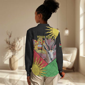 Personalized Africa Malawi Women Casual Shirt Thomsons Gazelle With Lotus