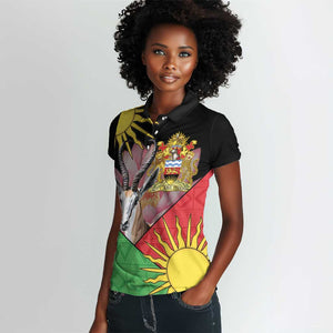 Personalized Africa Malawi Women Polo Shirt Thomsons Gazelle With Lotus