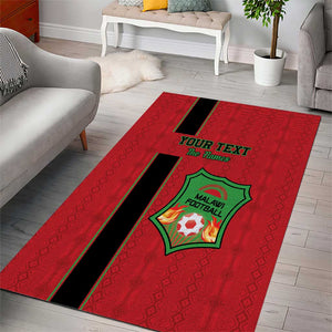 Custom Afro Malawi Football Area Rug Go Champions - African Pattern