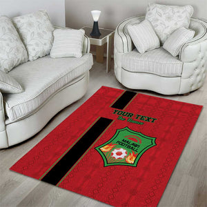 Custom Afro Malawi Football Area Rug Go Champions - African Pattern