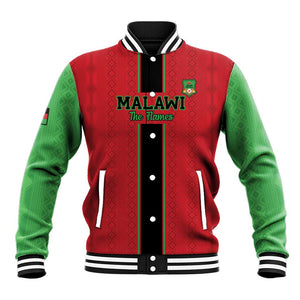 Custom Afro Malawi Football Baseball Jacket Go Champions - African Pattern