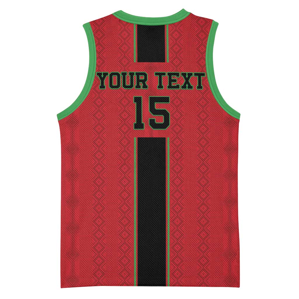 Custom Afro Malawi Football Basketball Jersey Go Champions - African Pattern LT15