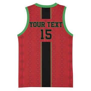 Custom Afro Malawi Football Basketball Jersey Go Champions - African Pattern LT15