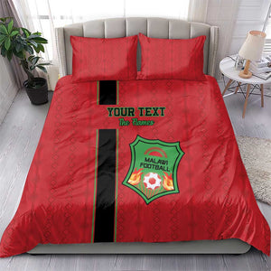 Custom Afro Malawi Football Bedding Set Go Champions - African Pattern