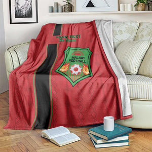 Custom Afro Malawi Football Blanket Go Champions - African Pattern