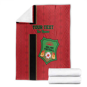 Custom Afro Malawi Football Blanket Go Champions - African Pattern