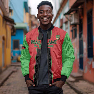 Custom Afro Malawi Football Bomber Jacket Go Champions - African Pattern