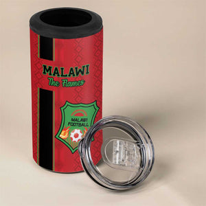 Custom Afro Malawi Football 4 in 1 Can Cooler Tumbler Go Champions - African Pattern