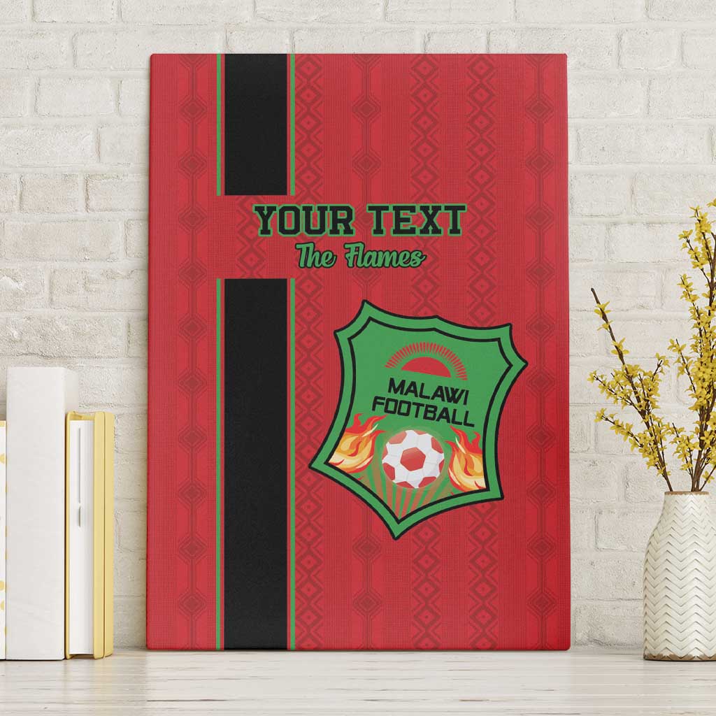 Custom Afro Malawi Football Canvas Wall Art Go Champions - African Pattern