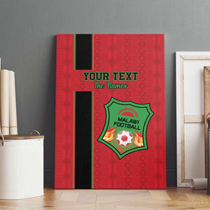 Custom Afro Malawi Football Canvas Wall Art Go Champions - African Pattern