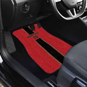 Custom Afro Malawi Football Car Mats Go Champions - African Pattern