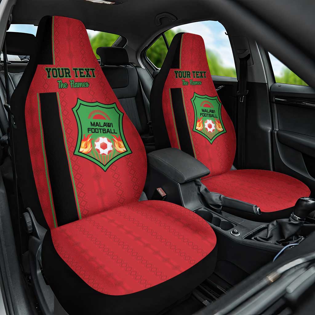 Custom Afro Malawi Football Car Seat Cover Go Champions - African Pattern